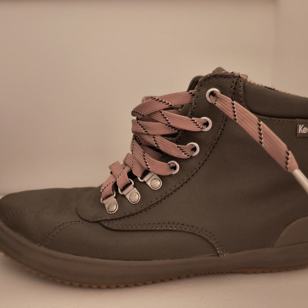 Keds Women's Scout Boot II Water Resistant Olive Canvas Boots